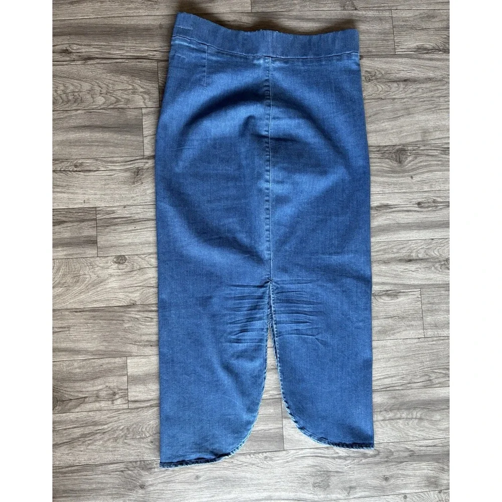 Frank & Eileen Donegal Unforgettable Denim Midi Pencil Skirt Blue Size 8 - Picture 7 of 15